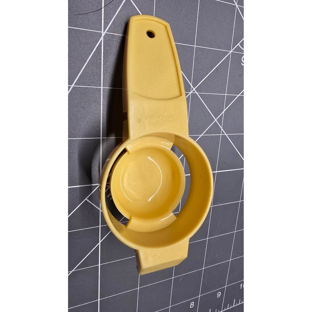 Vintage Tupperware Egg Separator Harvest Yellow Plastic Kitchen Tool 779-12